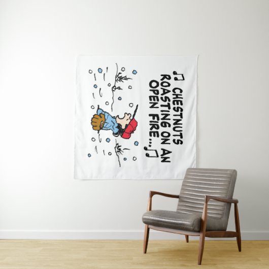 pinda's | Het roosteren van de kastanjes van Lucy Wandkleed (In Situ (horizontaal))