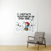 pinda's | Het roosteren van de kastanjes van Lucy Wandkleed (In situ)