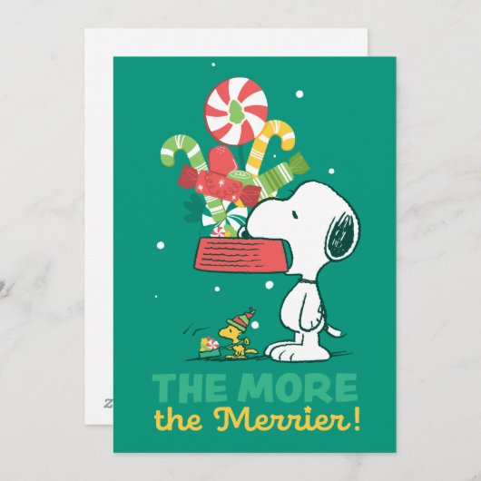 pinda's | Hoe meer de Merrier Feestdagenkaart (Voorkant / Achterkant)