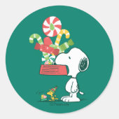 pinda's | Hoe meer de Merrier Ronde Sticker (Voorkant)