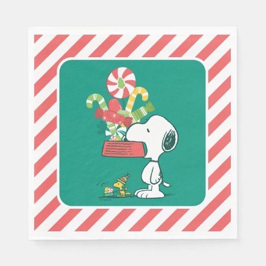 pinda's | Hoe meer de Merrier Servet (Voorkant)