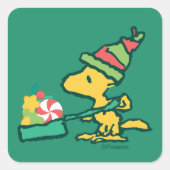 pinda's | Hoe meer de Merrier Vierkante Sticker (Voorkant)