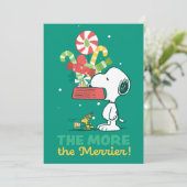 Pinda's | Hoe meer zielen hoe meer vreugd Feestdagenkaart (Staand voorkant)