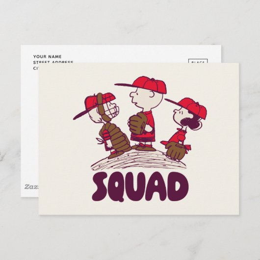 pinda's | honkbalteam briefkaart (Voorkant / Achterkant)