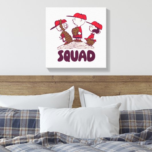 pinda's | honkbalteam canvas afdruk (Insitu (Slaapkamer))