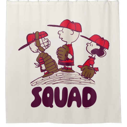 pinda's | honkbalteam douchegordijn (Voorkant)