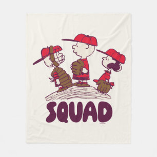 pinda's honkbalteam fleece deken