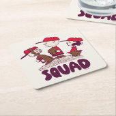 pinda's | honkbalteam kartonnen onderzetters (Schuin)