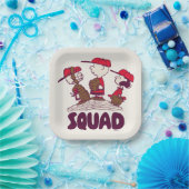 pinda's | honkbalteam papieren bordje (Feest)