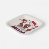 pinda's | honkbalteam papieren bordje (Gebogen)