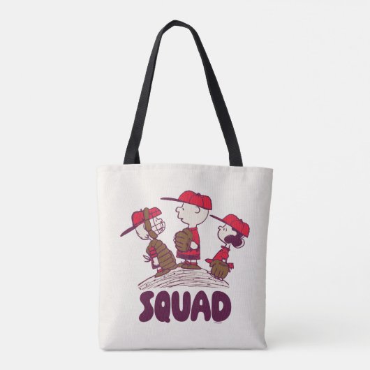 pinda's | honkbalteam tote bag (Achterkant)