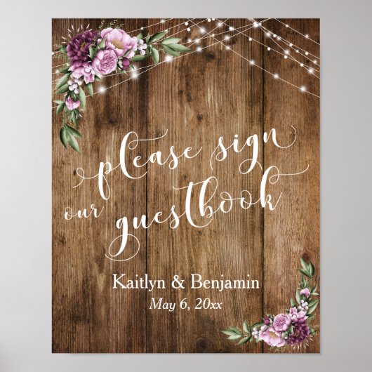 Pinda's, hout en lichte materialen Onderteken onze Poster (Voorkant)