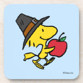 pinda's | Hout Pilgrim Bier Onderzetter (Voorkant)