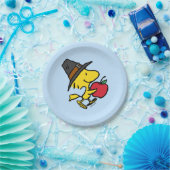 pinda's | Hout Pilgrim Papieren Bordje (Feest)