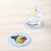 pinda's | Hout Pilgrim Ronde Kartonnen Onderzetter (Insitu)