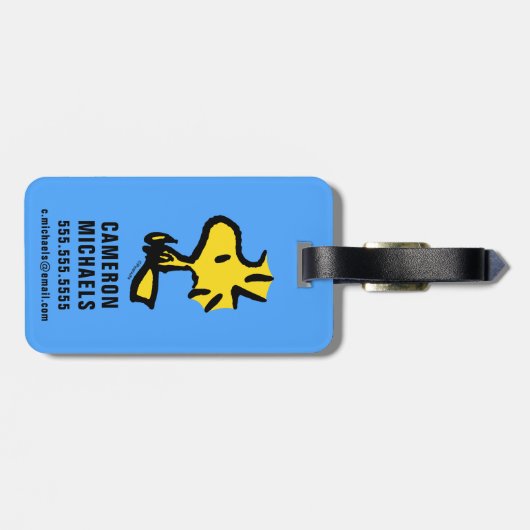 pinda's | Houtvoorraad Bagagelabel (Achterkant horizontaal)