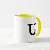 PINDA'S | Houtvoorraad | Monogram U Mok (Voorkant rechts)