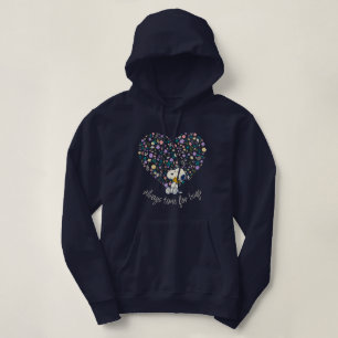 Pinda's in Bloei   Snoopy Hart Hoodie