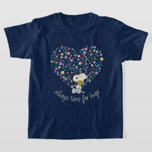 Pinda's in bloei Snoopy Heart T-shirt