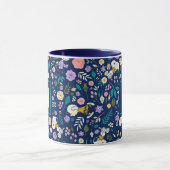 Pinda's in bloeipatroon | Uw monogram toevoegen Mok (Midden)