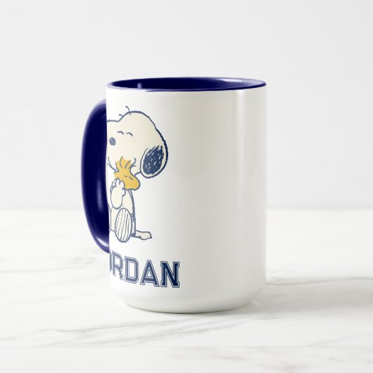 pinda's in Bloom | Jouw namen toevoegen Mok (Voorkant links)