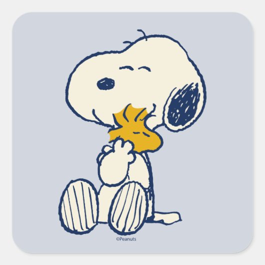 pinda's in Bloom Vierkante Sticker (Voorkant)