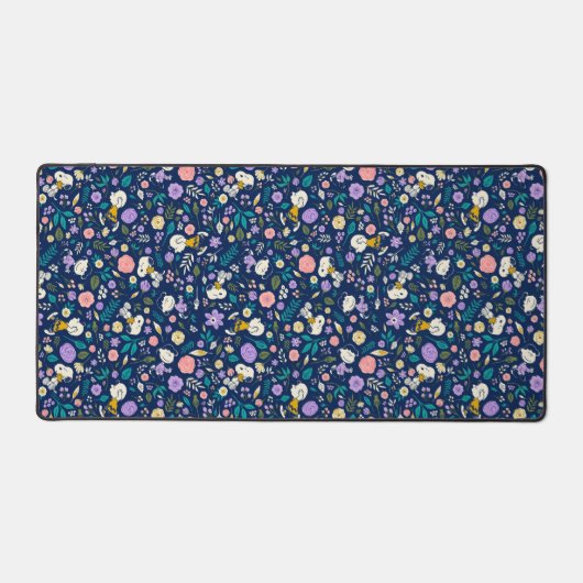 pinda's in het bloempatroon bureaumat (Voorkant)