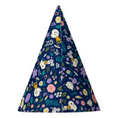 pinda's in het bloempatroon feesthoedjes (Achterkant)