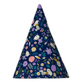 pinda's in het bloempatroon feesthoedjes (Rechts)