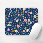 pinda's in het bloempatroon muismat (Met muis)