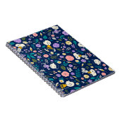 pinda's in het bloempatroon notitieboek (Rechterzijde)