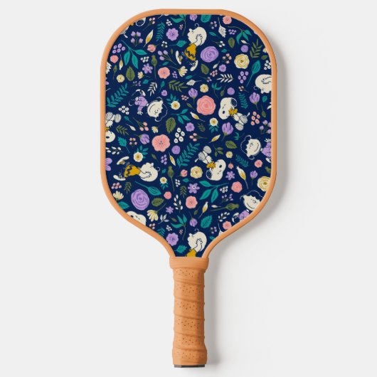 pinda's in het bloempatroon pickleball paddle (Voorkant)