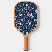 pinda's in het bloempatroon pickleball paddle (Achterkant)