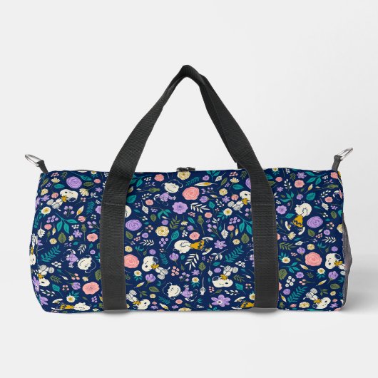 pinda's in het bloempatroon plunjezak (Voorkant)