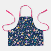 pinda's in het bloempatroon schort (Voorkant)