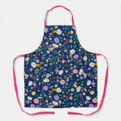 pinda's in het bloempatroon schort (Voorkant)