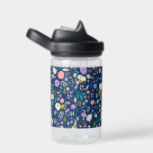 pinda's in het bloempatroon waterfles (Rechts)