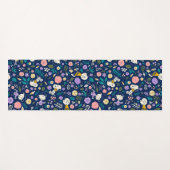pinda's in het bloempatroon yogamat (Voorkant (horizontaal))