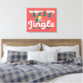 pinda's | Jingle All the Way Canvas Afdruk (Insitu (Slaapkamer))