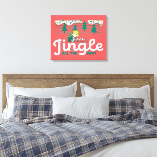 pinda's | Jingle All the Way Canvas Afdruk (Insitu (Slaapkamer))
