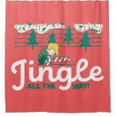 pinda's | Jingle All the Way Douchegordijn (Voorkant)