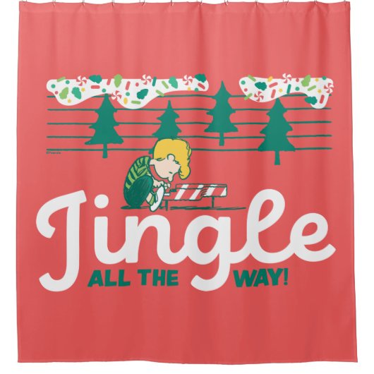 pinda's | Jingle All the Way Douchegordijn (Voorkant)