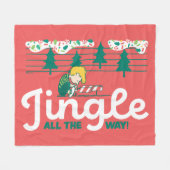 pinda's | Jingle All the Way Fleece Deken (Voorkant (Horizontaal))