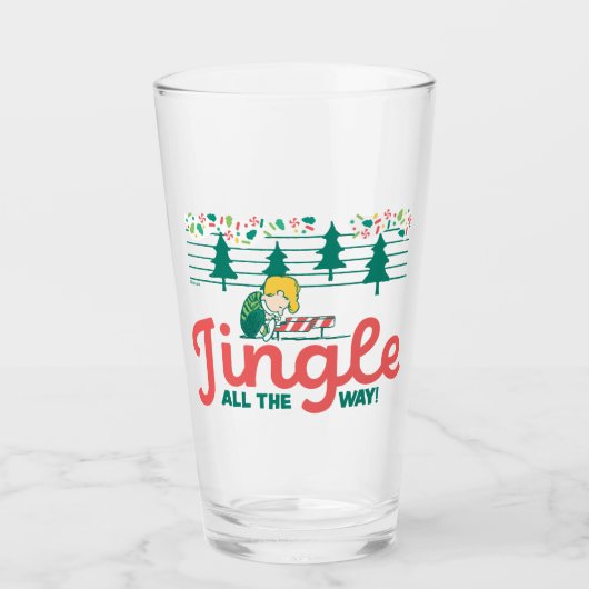 pinda's | Jingle All the Way Glas (Voorkant)