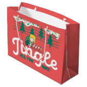 pinda's | Jingle All the Way Groot Cadeauzakje (Achterkant Gekanteld)