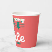 pinda's | Jingle All the Way Papieren Bekers (Achterkant)