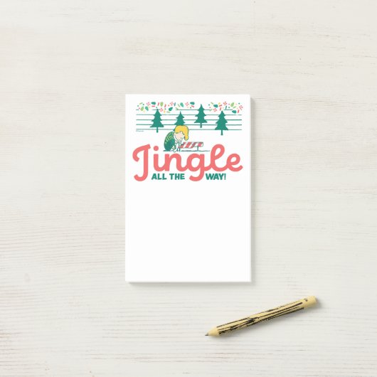 pinda's | Jingle All the Way Post-it® Notes (Op bureau)