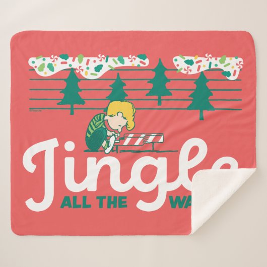 pinda's | Jingle All the Way Sherpa Deken (Voorkant (horizontaal))