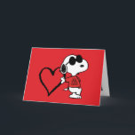 Pinda's | Joe Cool Valentijnsdag Feestdagen Kaart<br><div class="desc">Bekijk deze leuke Pinda's Valentijnsdag kaart met Snoopy. Personaliseer met je bericht en foto.</div>