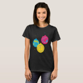 Pinda's Kerstballen Trio T-shirt (Voorkant volledig)